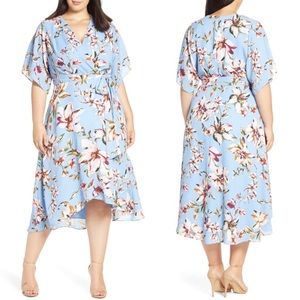 Tahari Faux Wrap Dress 22W